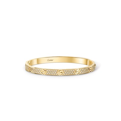 CARTIER LOVE BRACELET MEDIUM MODEL PAVED N6736817